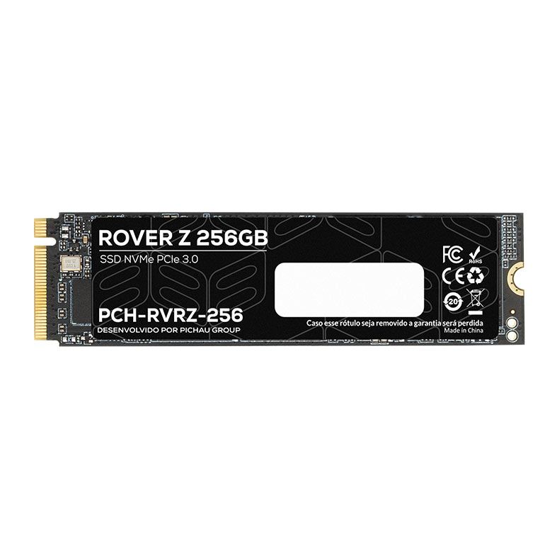 SSD Pichau Rover Z, 256GB, M.2 2280, PCIe NVMe, Leitura 2900MB/s, Gravacao 1200MB/s, PCH-RVRZ-256