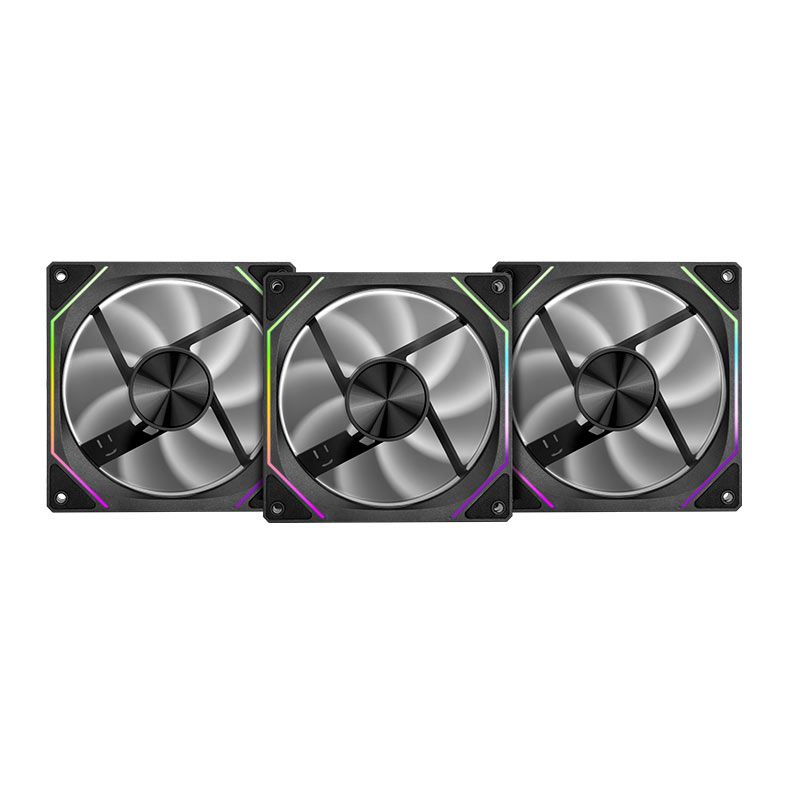 Kit Ventoinhas Pichau Ventus NX, ARGB, 3x120mm, Preto, PCH-VTNX3-BK01