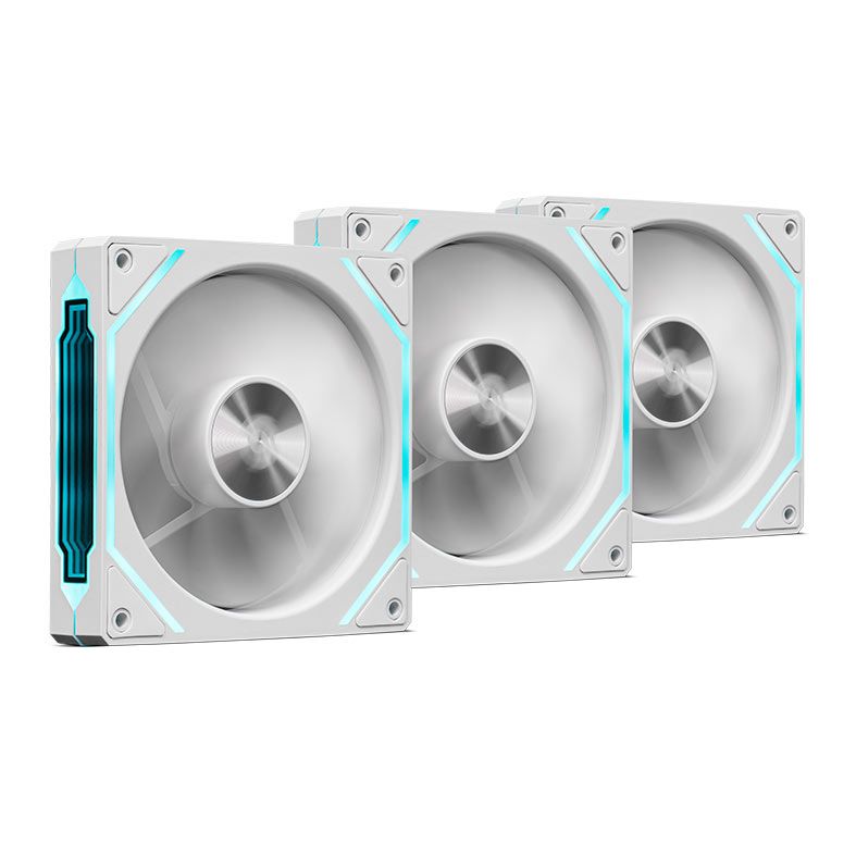 Kit Ventoinha Pichau Ventus NX Reverse, ARGB, 3x120mm, Branco, PCH-VTNXR3-WH01