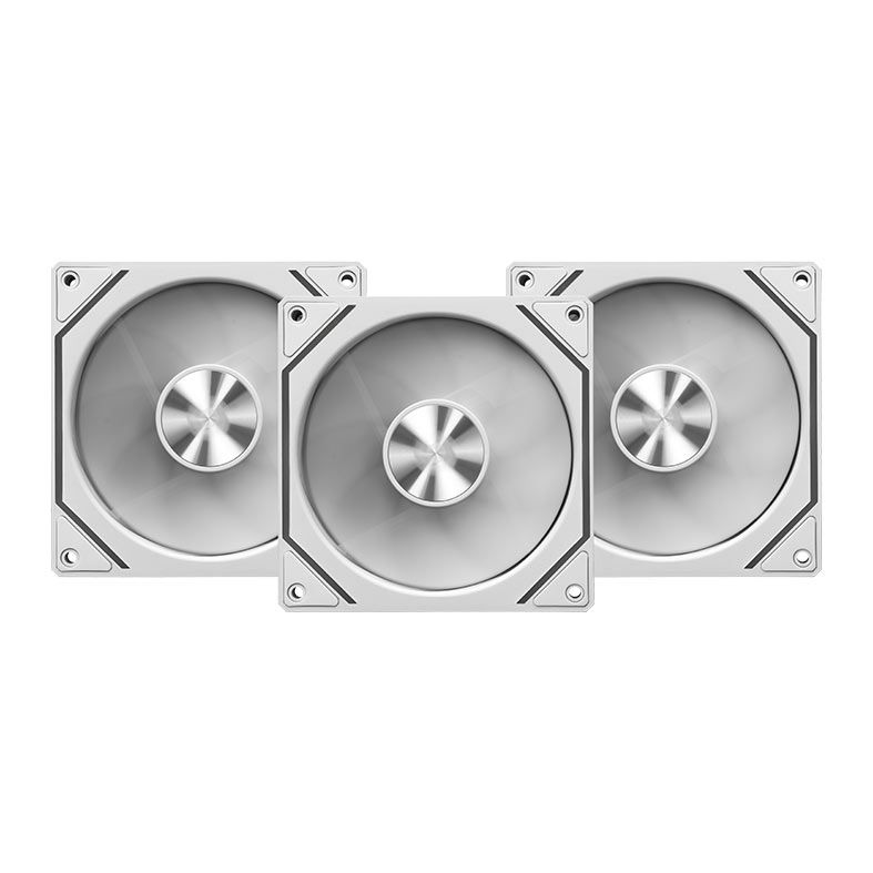Kit Ventoinha Pichau Ventus NX Reverse, ARGB, 3x120mm, Branco, PCH-VTNXR3-WH01