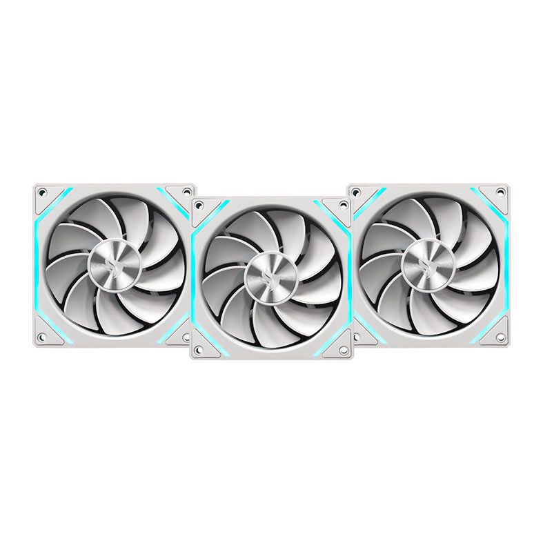 Kit Ventoinha Pichau Ventus NX Reverse, ARGB, 3x120mm, Branco, PCH-VTNXR3-WH01