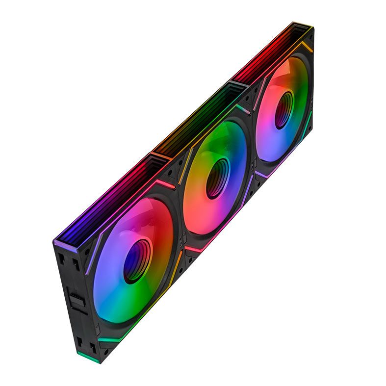 Kit Ventoinhas Pichau Zephyrus, 3x120mm + Controladora, Preto, PCH-ZEPH-BK01