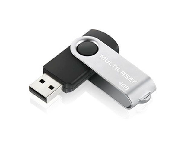 Pendrive Multi 4GB Twist Preto, PD586