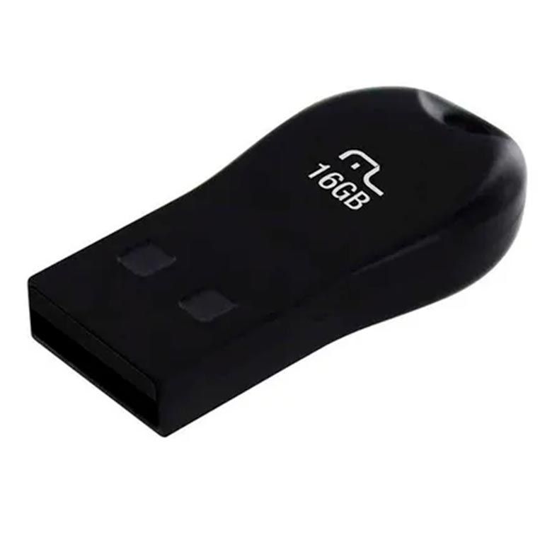Pendrive Multi Mini 16GB USB2.0 Preto, PD771