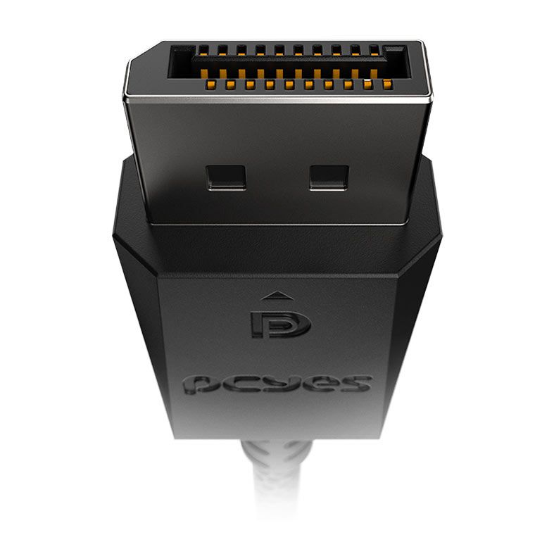 Cabo Displayport Para Displayport PCYes, Nylon, 2m, Preto, PDPN2-2