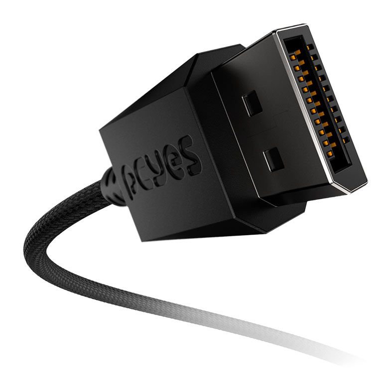 Cabo Displayport Para Displayport PCYes, Nylon, 2m, Preto, PDPN2-2