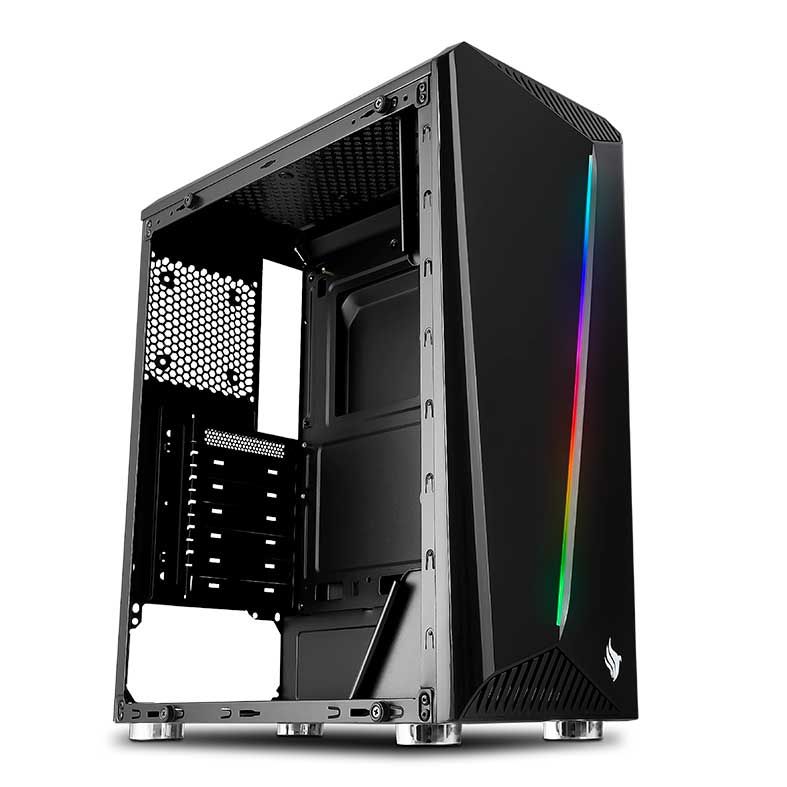 Gabinete Pichau Easy PE340 Lateral Vidro Temp RGB, PE-340ARGB