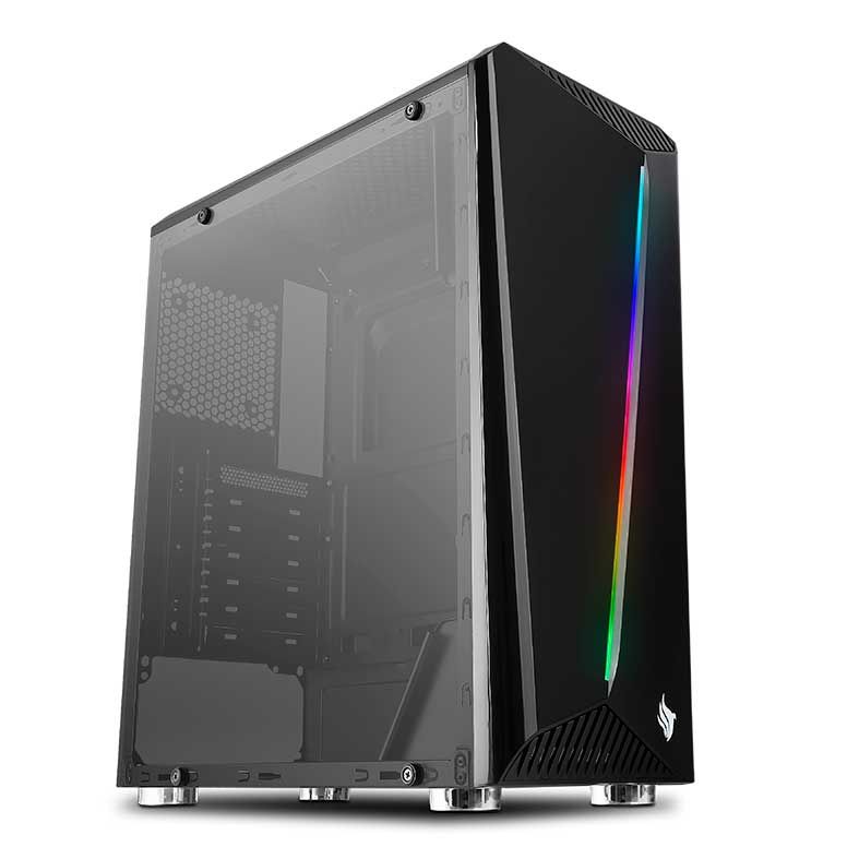 Gabinete Pichau Easy PE340 Lateral Vidro Temp RGB, PE-340ARGB