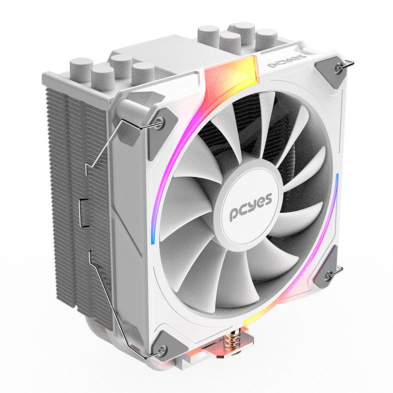 Cooler Para Processador Pcyes Frost Pulse, ARGB, 120mm, Branco, PEFPARGBWG