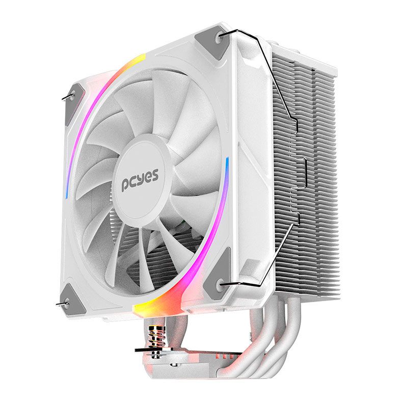 Cooler Para Processador Pcyes Frost Pulse, ARGB, 120mm, Branco, PEFPARGBWG