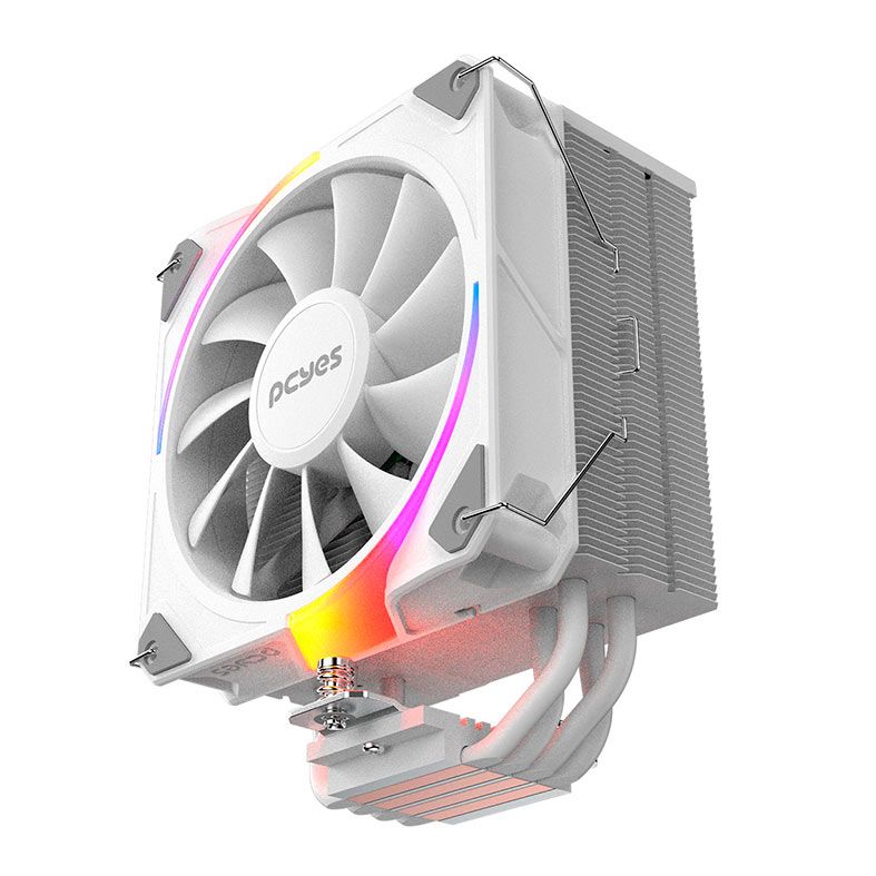 Cooler Para Processador Pcyes Frost Pulse, ARGB, 120mm, Branco, PEFPARGBWG