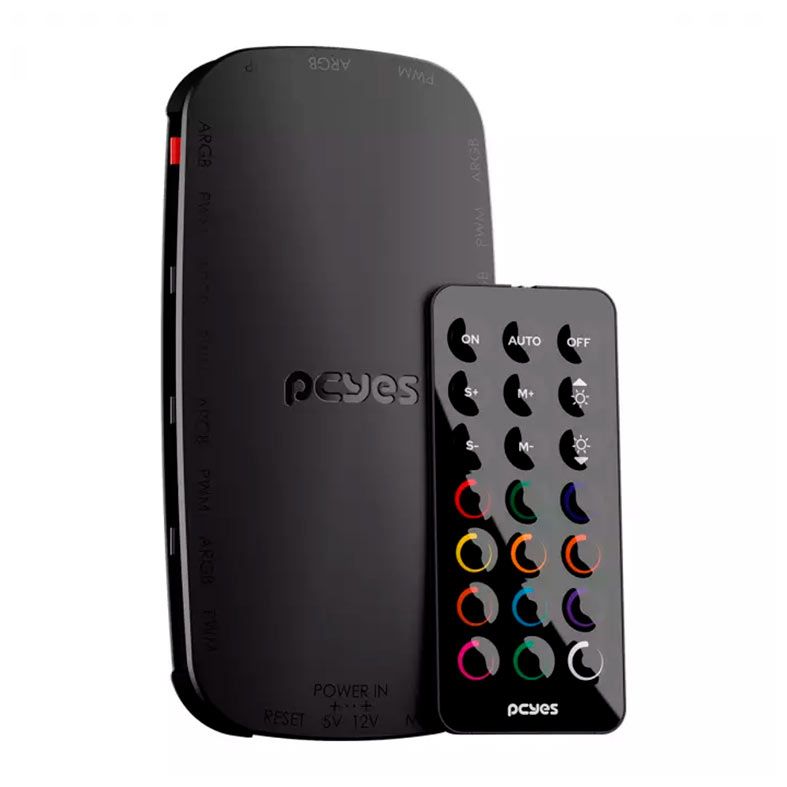 OPENBOX Controladora Pcyes Light Core, 9 Portas PWM+ARGB, Preto, PELC9PVBR