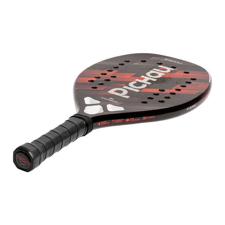 Raquete de Beach Tennis Pichau Kaimu 3K Carbon 26 Furos, PES-RKT-KAI