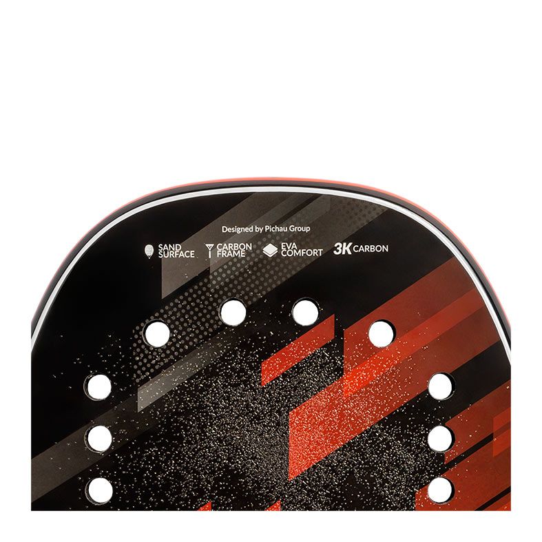 Raquete de Beach Tennis Pichau Kaimu 3K Carbon 26 Furos, PES-RKT-KAI