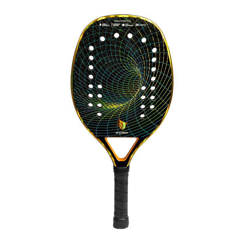 Raquete de Beach Tennis Pichau Malibu 3K Carbon 26 Furos, PES-RKT-MLB