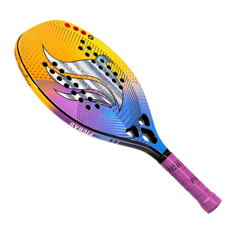 Raquete de Beach Tennis Pichau Nazareth Beach 12K Carbon 28 Furos, PES-RKT-NB