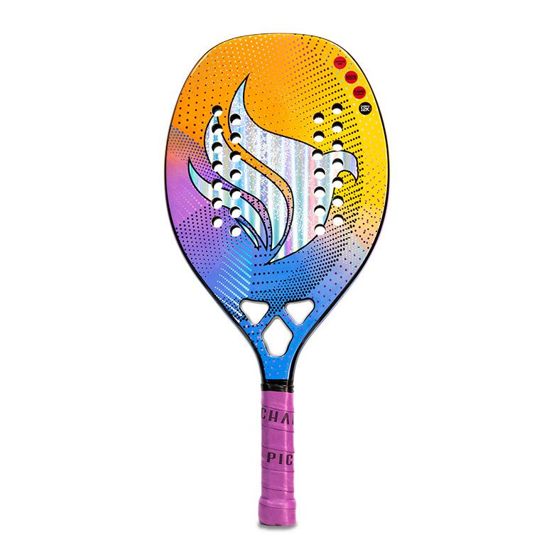 Raquete de Beach Tennis Pichau Nazareth Beach 12K Carbon 28 Furos, PES-RKT-NB