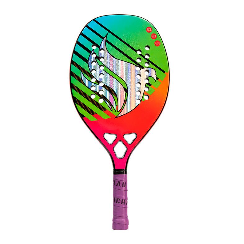 Raquete de Beach Tennis Pichau Sunrise California 18K Carbon 28 Furos, PES-RKT-SC
