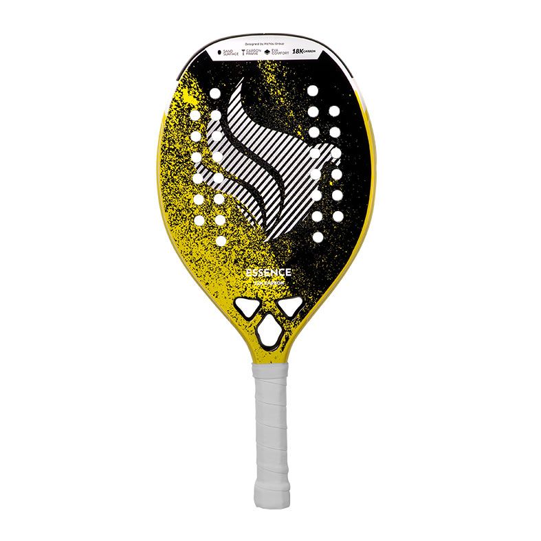 Raquete de Beach Tennis Pichau Golden Cove 18K Carbon 28 Furos, PES-RKT18-GLD