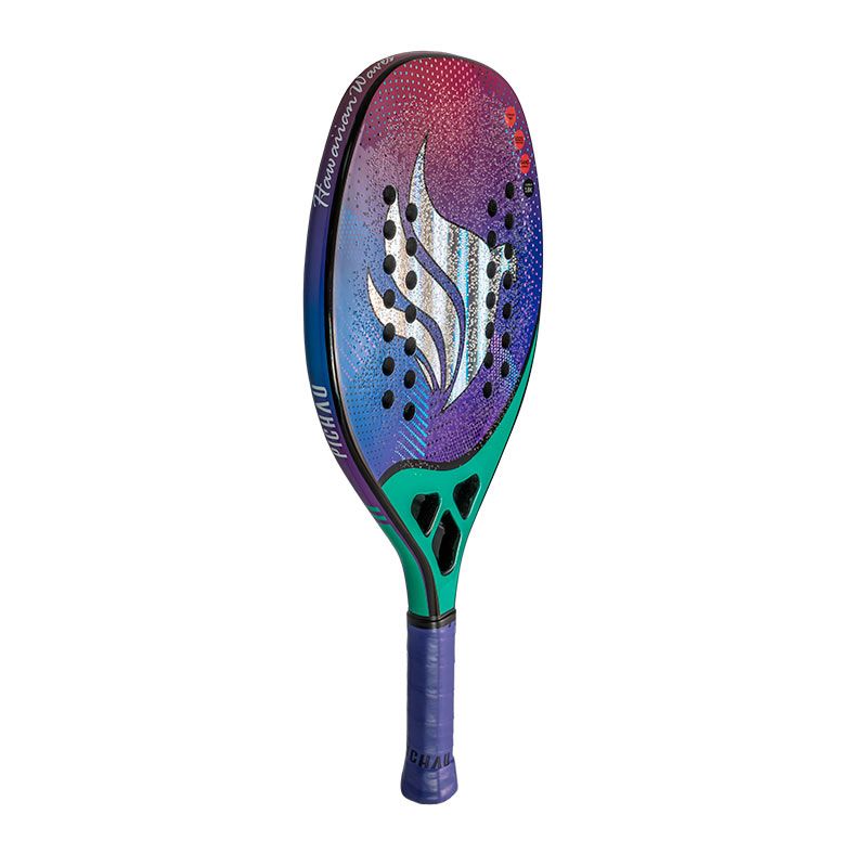 Raquete de Beach Tennis Pichau Hawaiian Waves 18K Carbon 28 Furos, PES-RKT18-HW