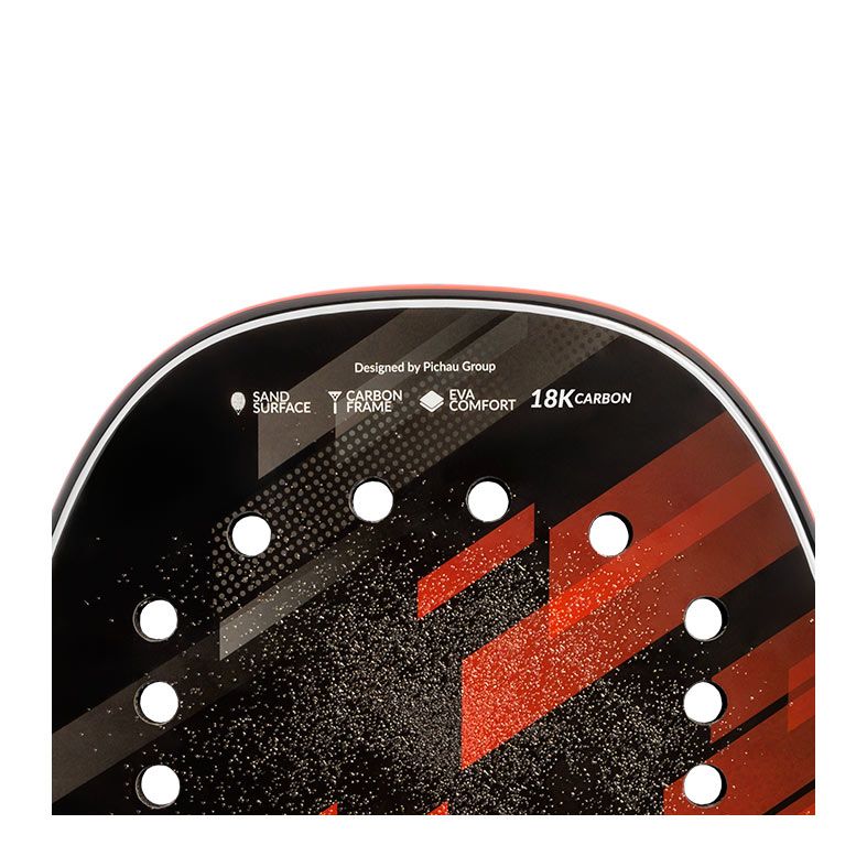 Raquete de Beach Tennis Pichau Kaimu 18K Carbon 26 Furos, PES-RKT18-KAI
