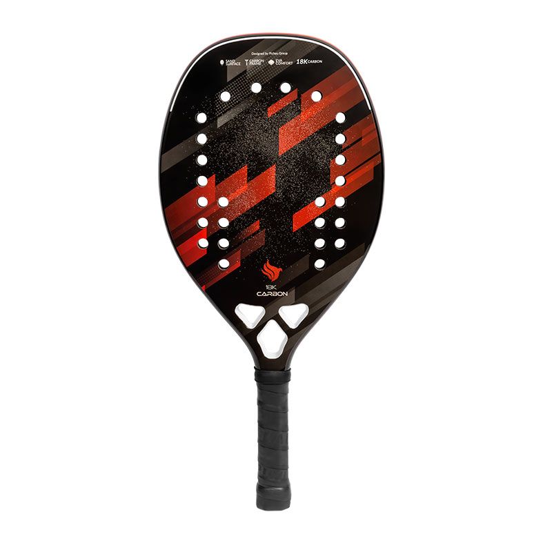 Raquete de Beach Tennis Pichau Kaimu 18K Carbon 26 Furos, PES-RKT18-KAI