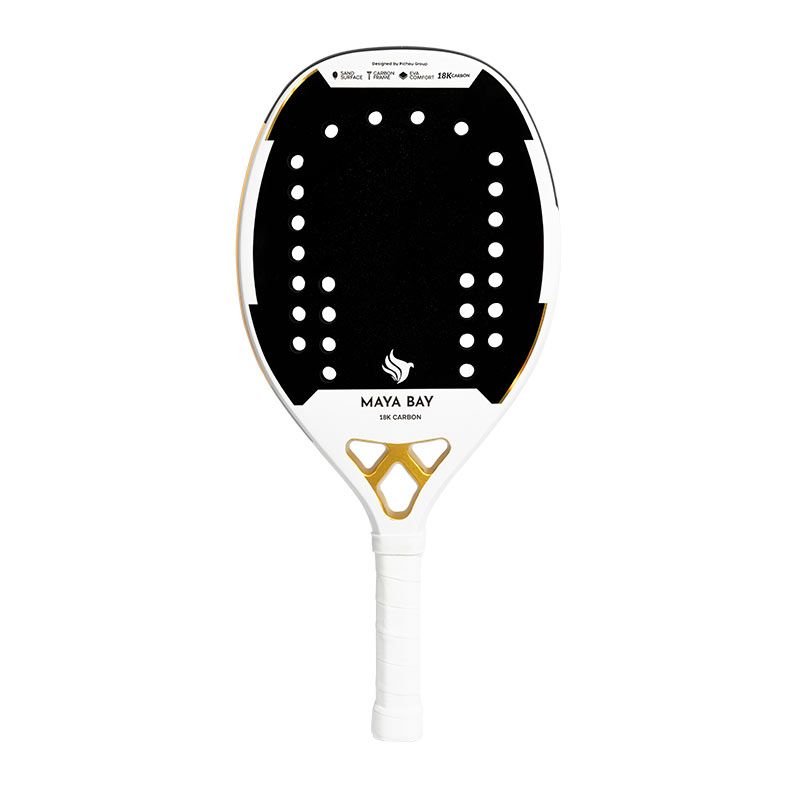 Raquete de Beach Tennis Pichau Maya Bay 18K Carbon 26 Furos, PES-RKT18-MAY