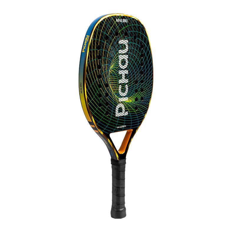 Raquete de Beach Tennis Pichau Malibu 18K Carbon 26 Furos, PES-RKT18-MLB