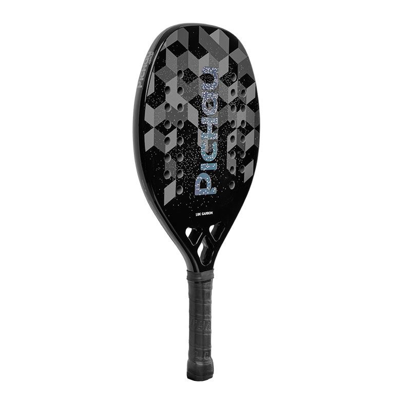 Raquete de Beach Tennis Pichau Nocturne Bay 18K Carbon 28 Furos, PES-RKT18-NCT