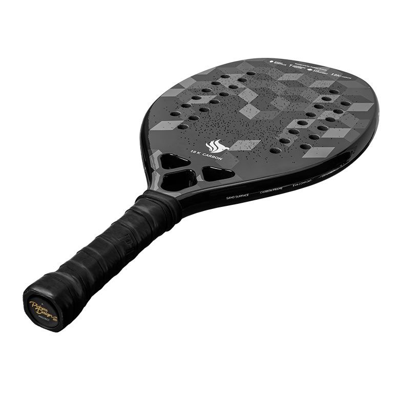 Raquete de Beach Tennis Pichau Nocturne Bay 18K Carbon 28 Furos, PES-RKT18-NCT
