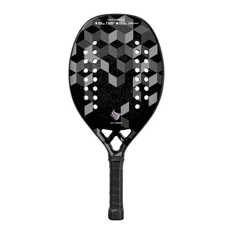 Raquete de Beach Tennis Pichau Nocturne Bay 18K Carbon 28 Furos, PES-RKT18-NCT