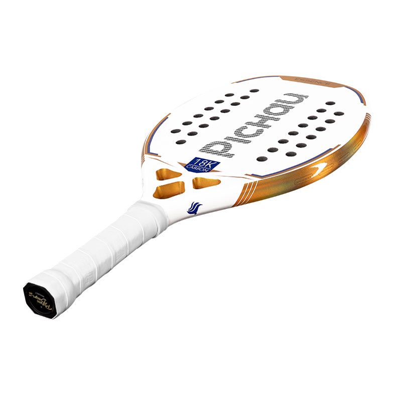 Raquete de Beach Tennis Pichau Venice Beach 18K Carbon 28 Furos, PES-RKT18-VNB