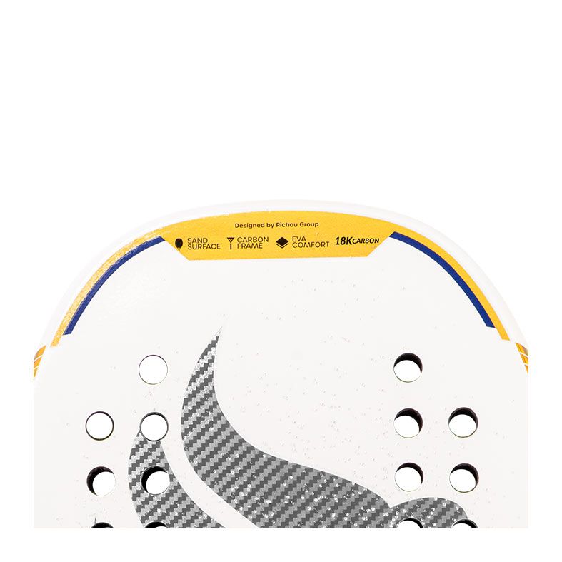 Raquete de Beach Tennis Pichau Venice Beach 18K Carbon 28 Furos, PES-RKT18-VNB