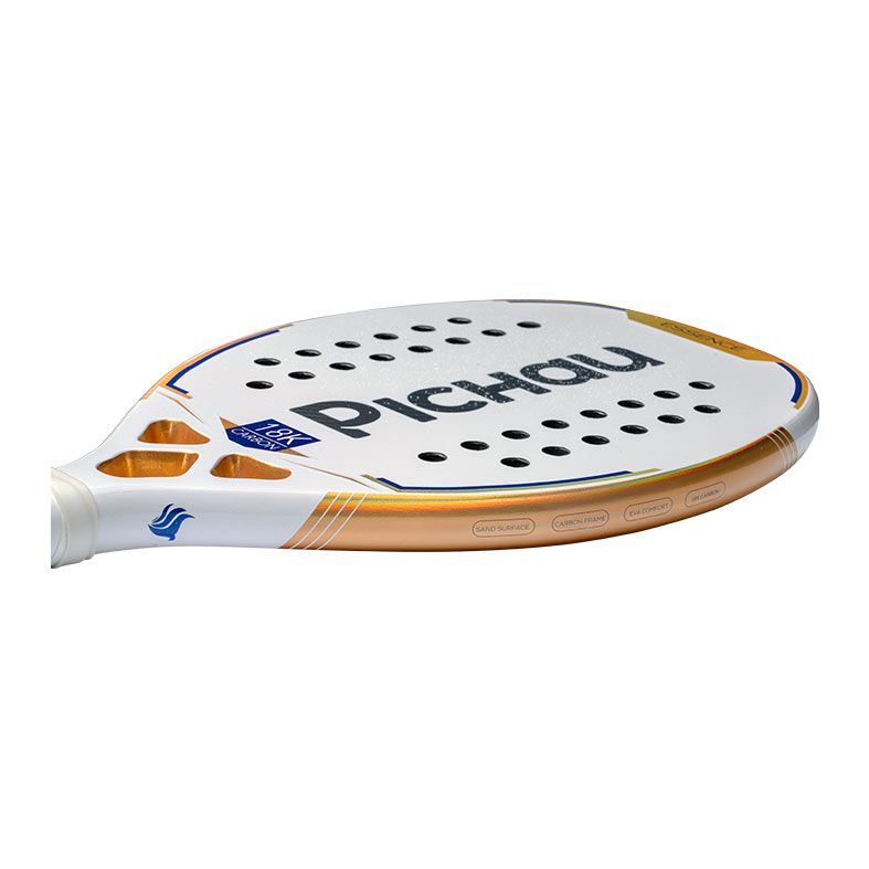 Raquete de Beach Tennis Pichau Venice Beach 18K Carbon 28 Furos, PES-RKT18-VNB