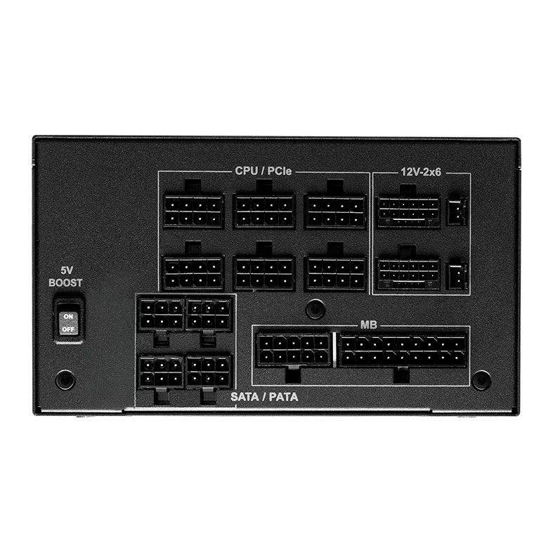 Fonte ASRock Phantom Gaming, 1300W, 80 Plus Gold, Cybenetics Platinum, Full Modular, ATX 3.1, PCIe 5.1, Preto, PG-1300G