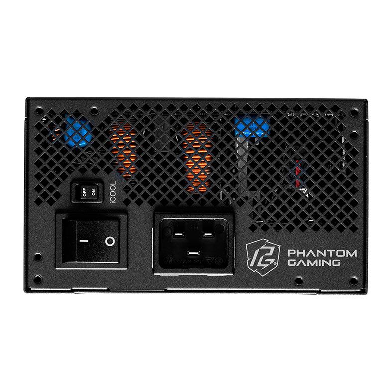 Fonte ASRock Phantom Gaming, 1600W, 80 Plus Gold, Cybenetics Platinum, Full Modular, ATX 3.1, PCIe 5.1, Preto, PG-1600G