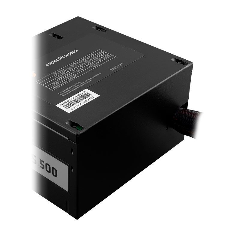 Fonte Pichau Nidus 500W Bronze 80 Plus, PG-5001-BR-OEM
