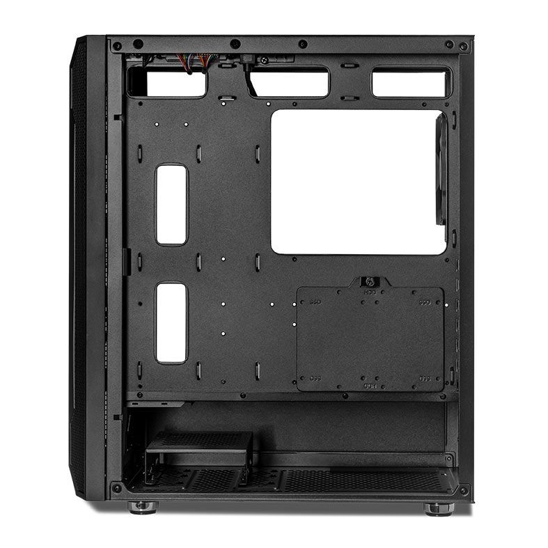 Gabinete Gamer Pichau Alcor II, Mid-Tower, Lateral de Vidro, Com 1 Fan, Preto, PG-ACR-BL02