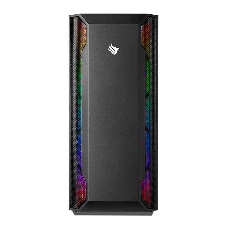 Gabinete Gamer Pichau Alcor II, Mid-Tower, Lateral de Vidro, Com 1 Fan, Preto, PG-ACR-BL02