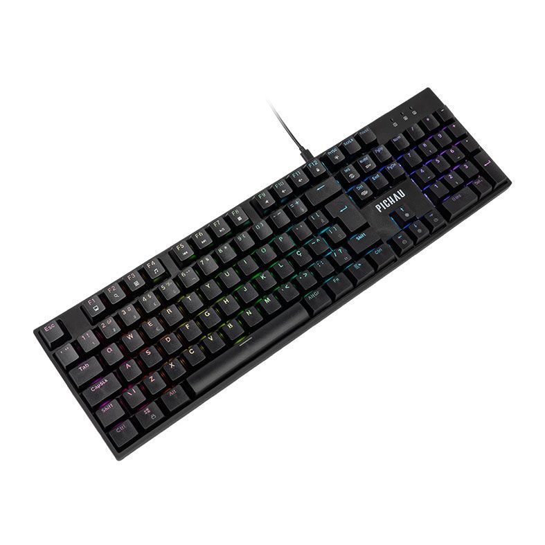 OPENBOX Teclado Mecanico Pichau Aurum V100, RGB, Switch Huano Vermelho, Preto, PG-ARM-RGB01