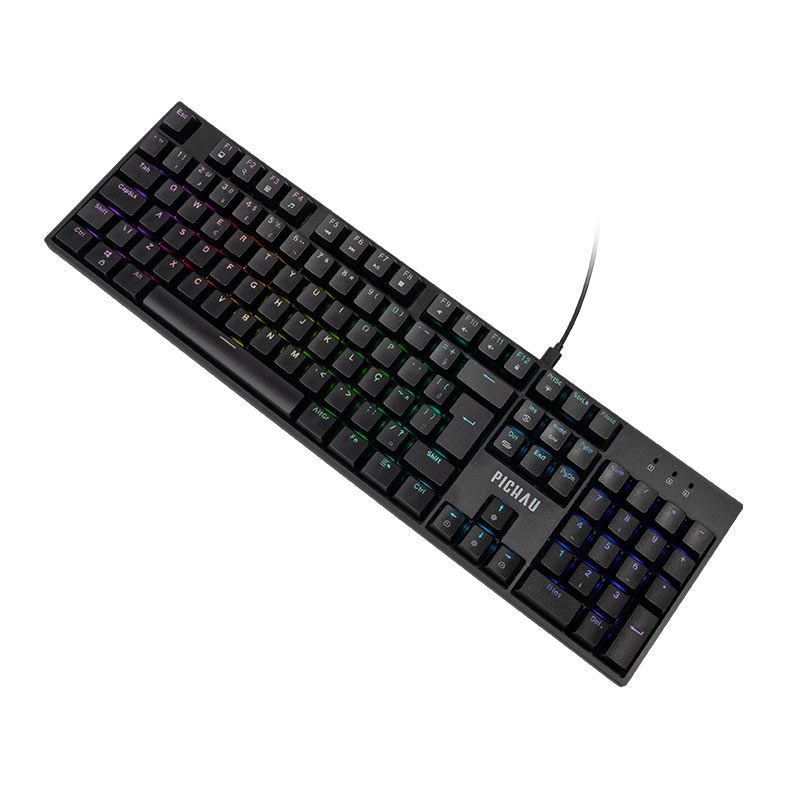 OPENBOX Teclado Mecanico Pichau Aurum V100, RGB, Switch Huano Vermelho, Preto, PG-ARM-RGB01