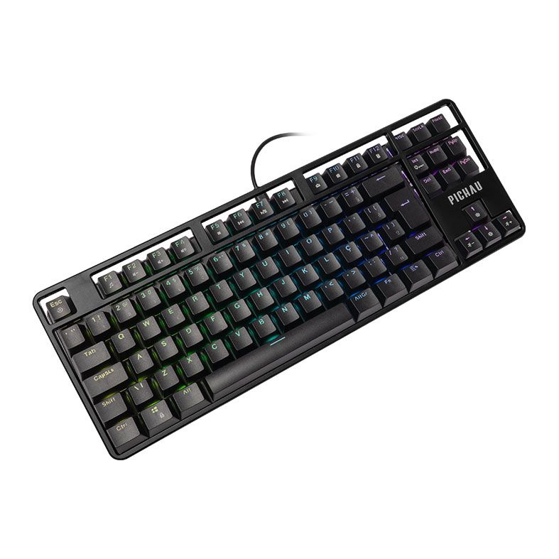 Teclado Mecanico Pichau Aurum V80, RGB, Switch Huano Vermelho, Preto, PG-ARMT-RGB01
