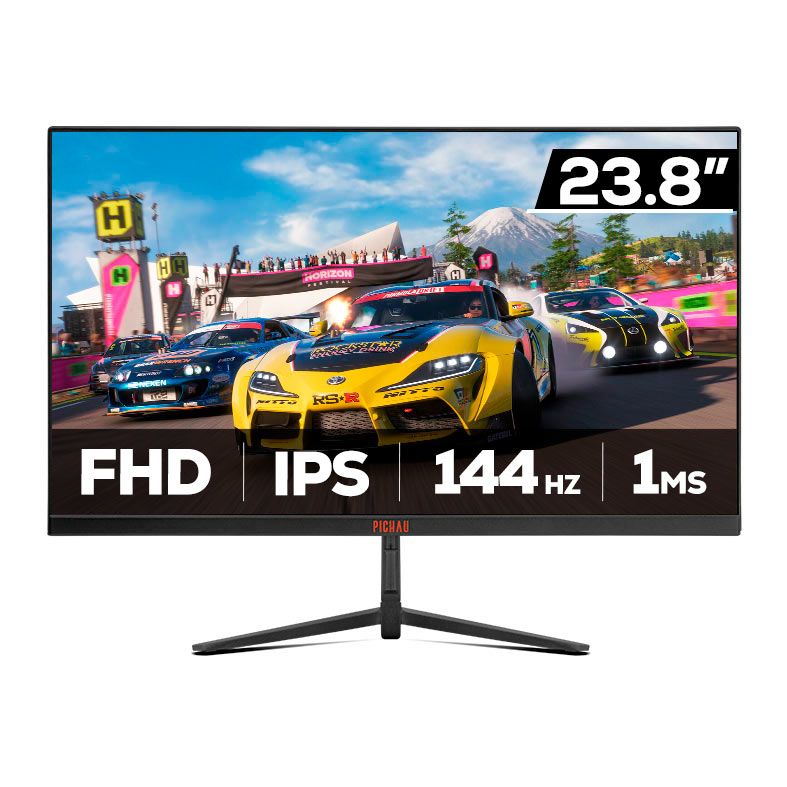 Monitor Gamer Pichau Athen V4 Pro, 23.8 Pol, IPS, FHD, 1ms, 144Hz, HDMI/DP, PG-ATH24V4P-BL01