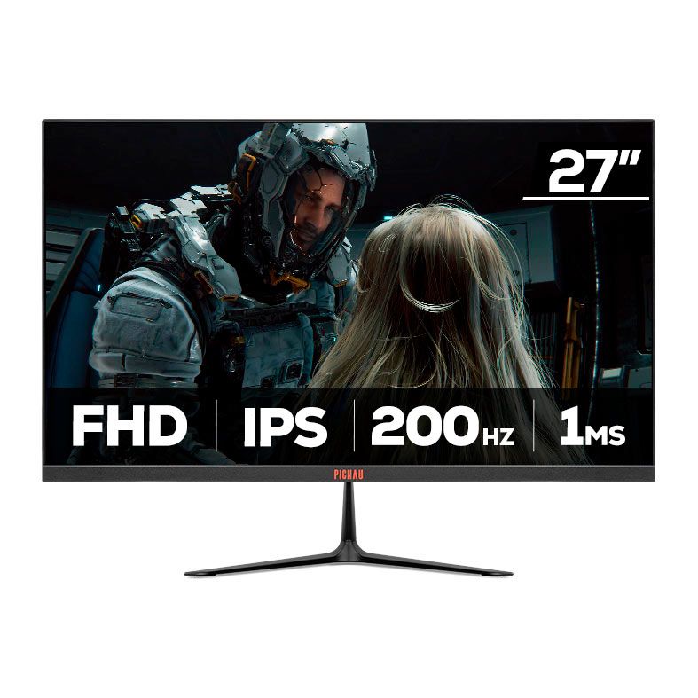 Monitor Gamer Pichau Athen V3 Pro, 27 Pol, IPS, FHD, 1ms, 200Hz, HDMI/DP, PG-ATH27V3P-BL02