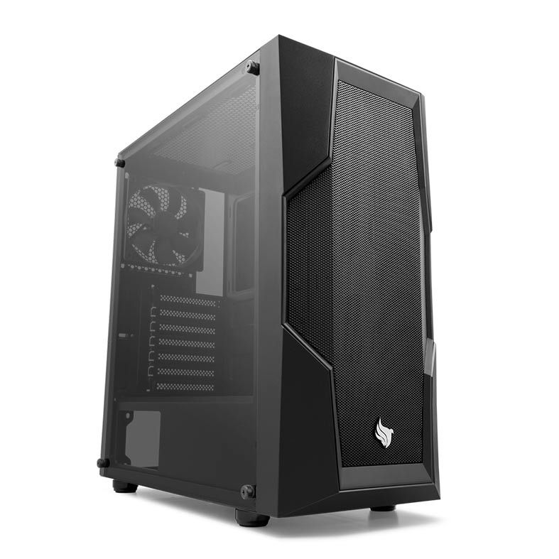 Gabinete Gamer Pichau Beholder Lateral Vidro Preto, PG-BHD-BL01