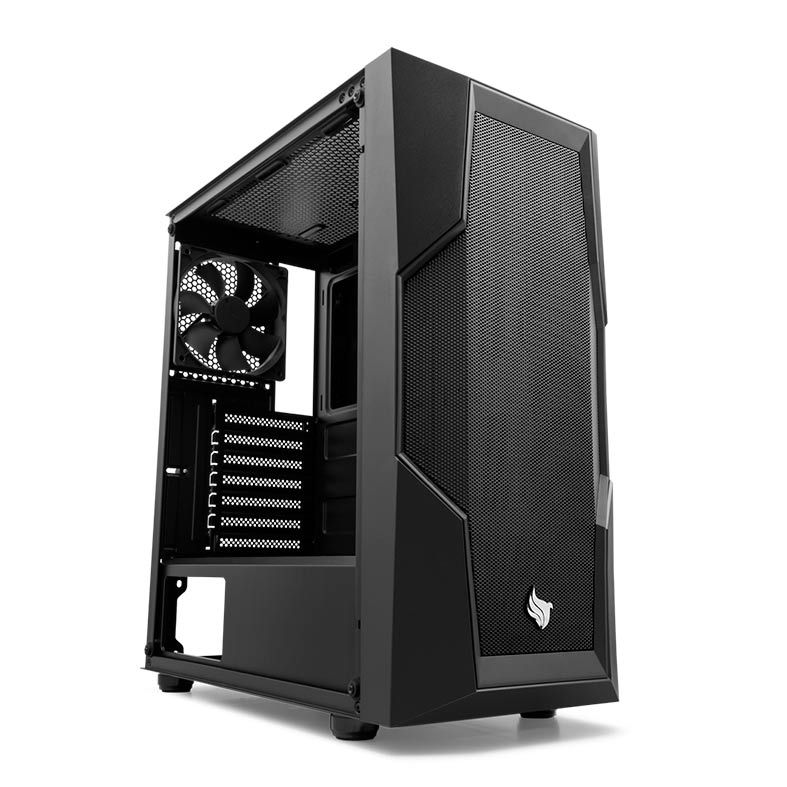 Gabinete Gamer Pichau Beholder Lateral Vidro Preto, PG-BHD-BL01