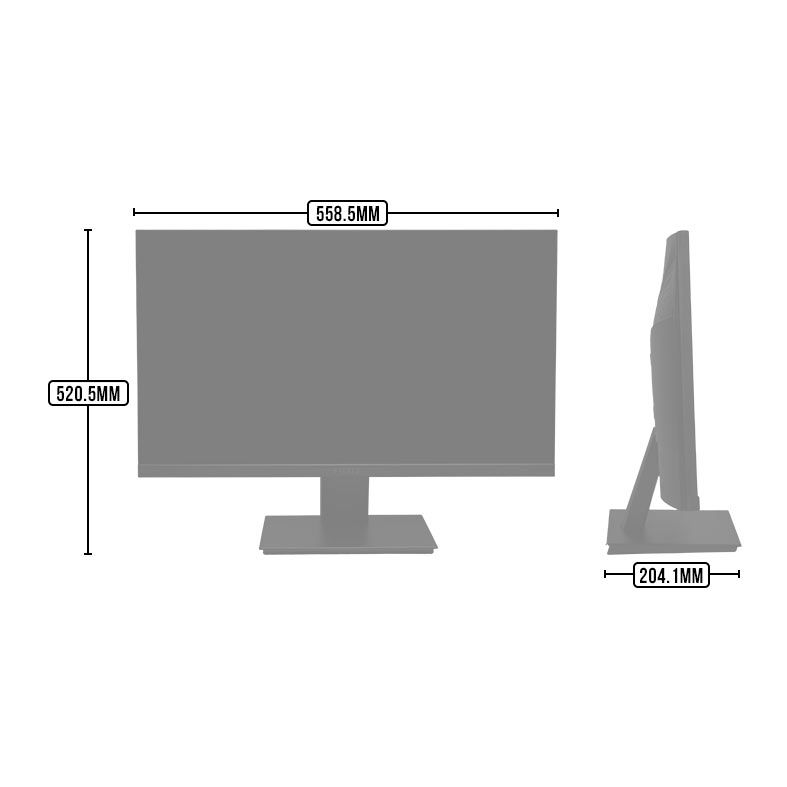 Monitor Gamer Pichau Cepheus V2, 24.5 Pol., IPS, Full HD, 1ms, 165Hz, Freesync, HDMI/DP, PG-CFV24-BL02