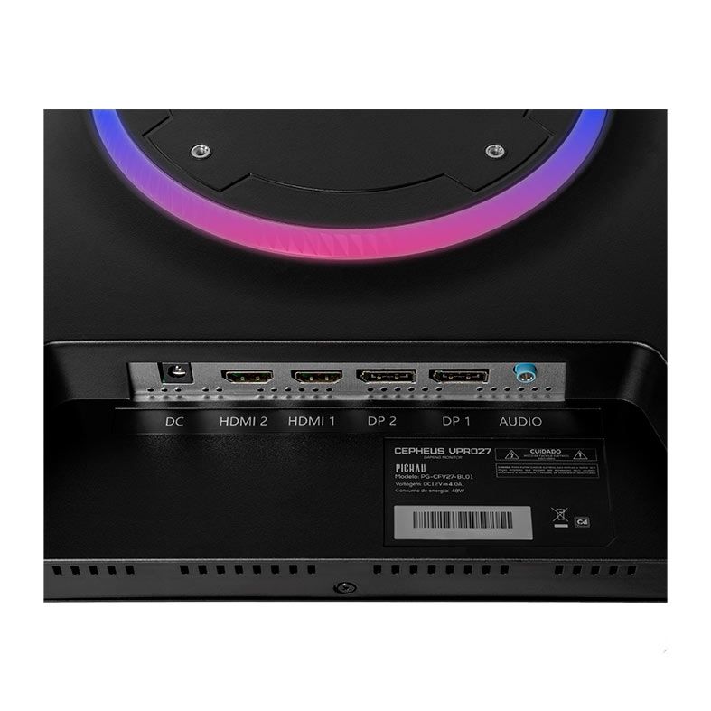 Monitor Gamer Pichau Cepheus VPRO27, 27 Pol, IPS, FHD, 1ms, 360Hz, FreeSync, HDMI/DP, PG-CFV27-BL01
