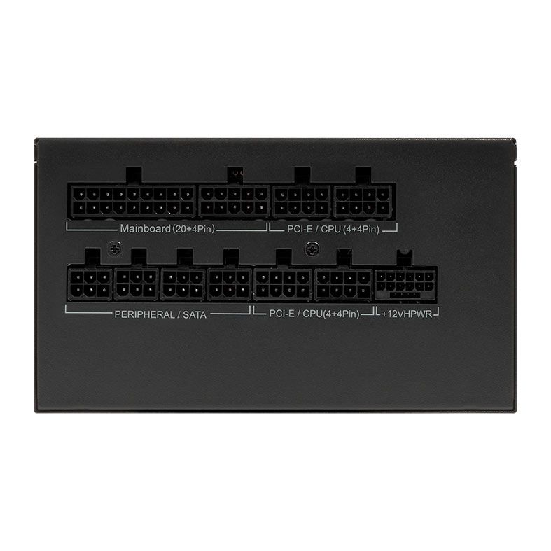 Fonte Pichau Cluster, 850W, PCIe 5.0, Full Modular, Cybenetics Gold, Preto, PG-CL850-BK01
