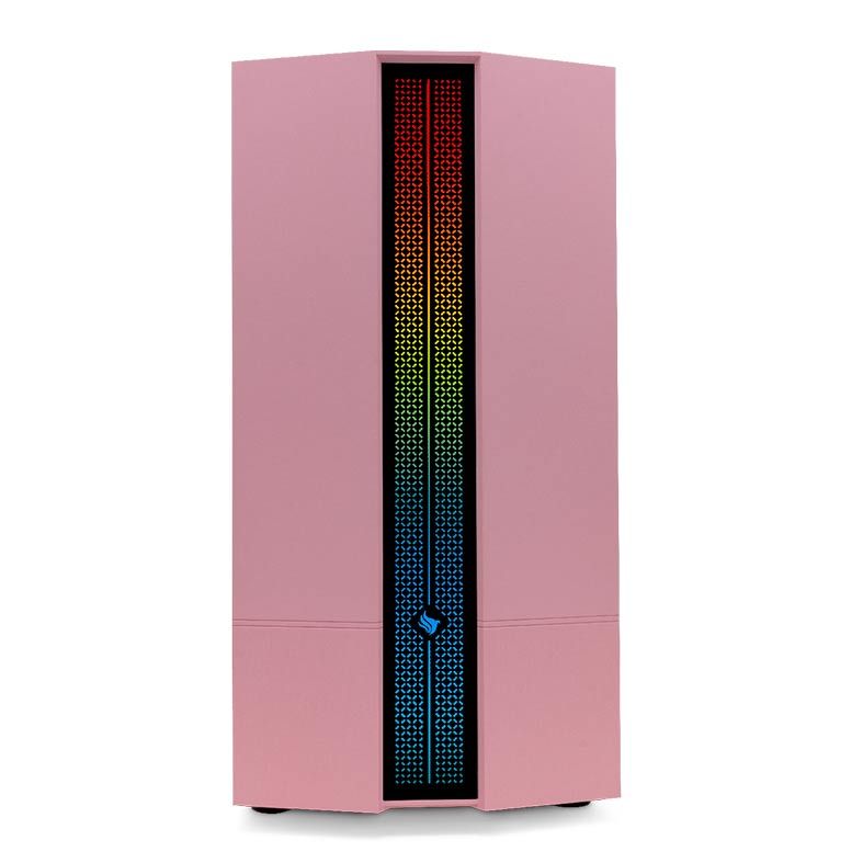 Gabinete Gamer Pichau Carrier II Lateral Vidro Temp RGB Rosa, PG-CR02-PKRGB